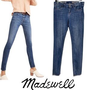 MADEWELL Skinny Skinny Stretch Denim Blue Dark
Wash Jeans Belt loop Zip-up 27x32